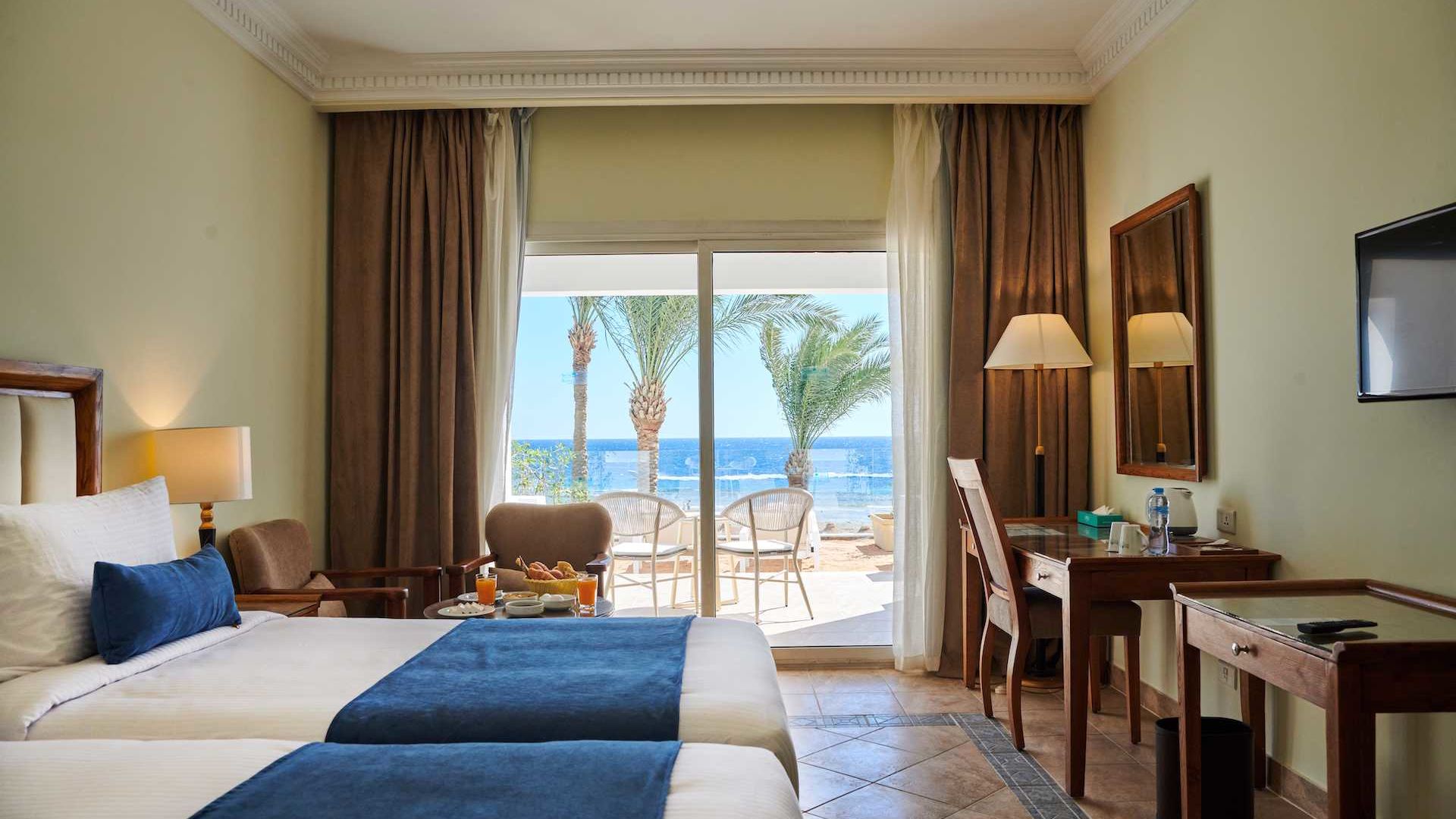 A Hotel Room With A View Of The Ocean